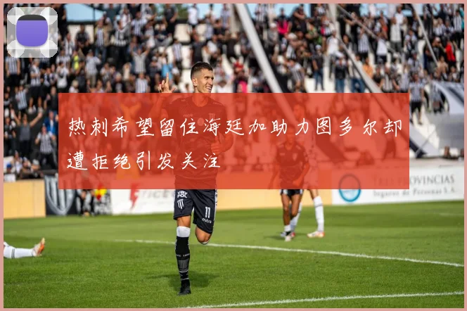 热刺希望留住海廷加助力图多尔却遭拒绝引发关注